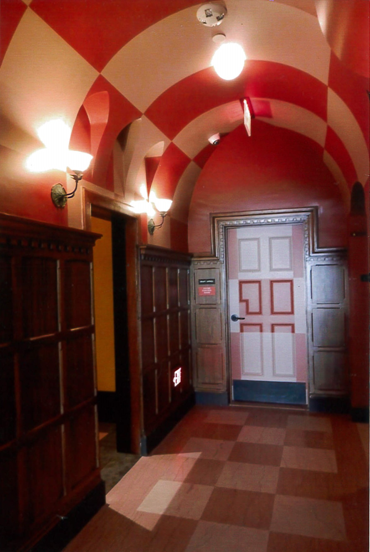 Renovated elevator vestibule